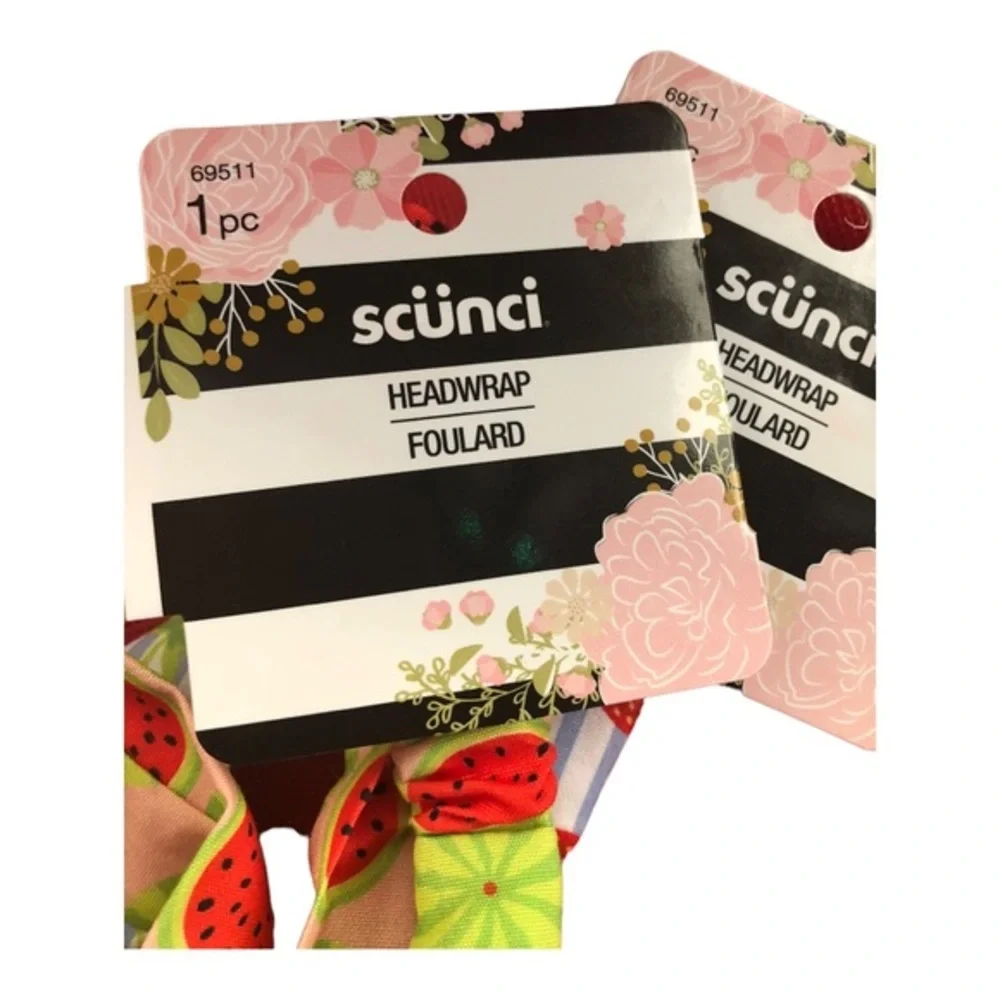 3pack watermelon & strawberry summer‎ fruits elastic headbands -$15